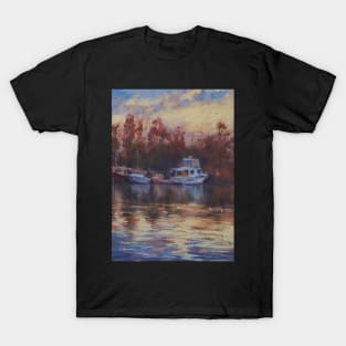 North Haven boats at sunset T-Shirt